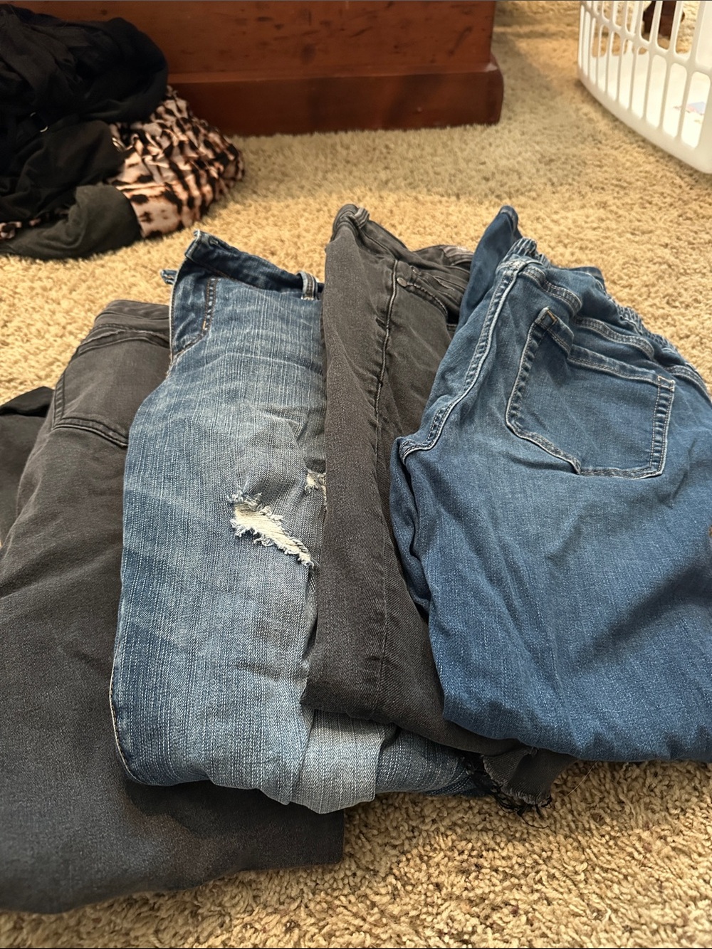 torrid Women's Skinny Jeans Bundle — Blue and Black Denim All four